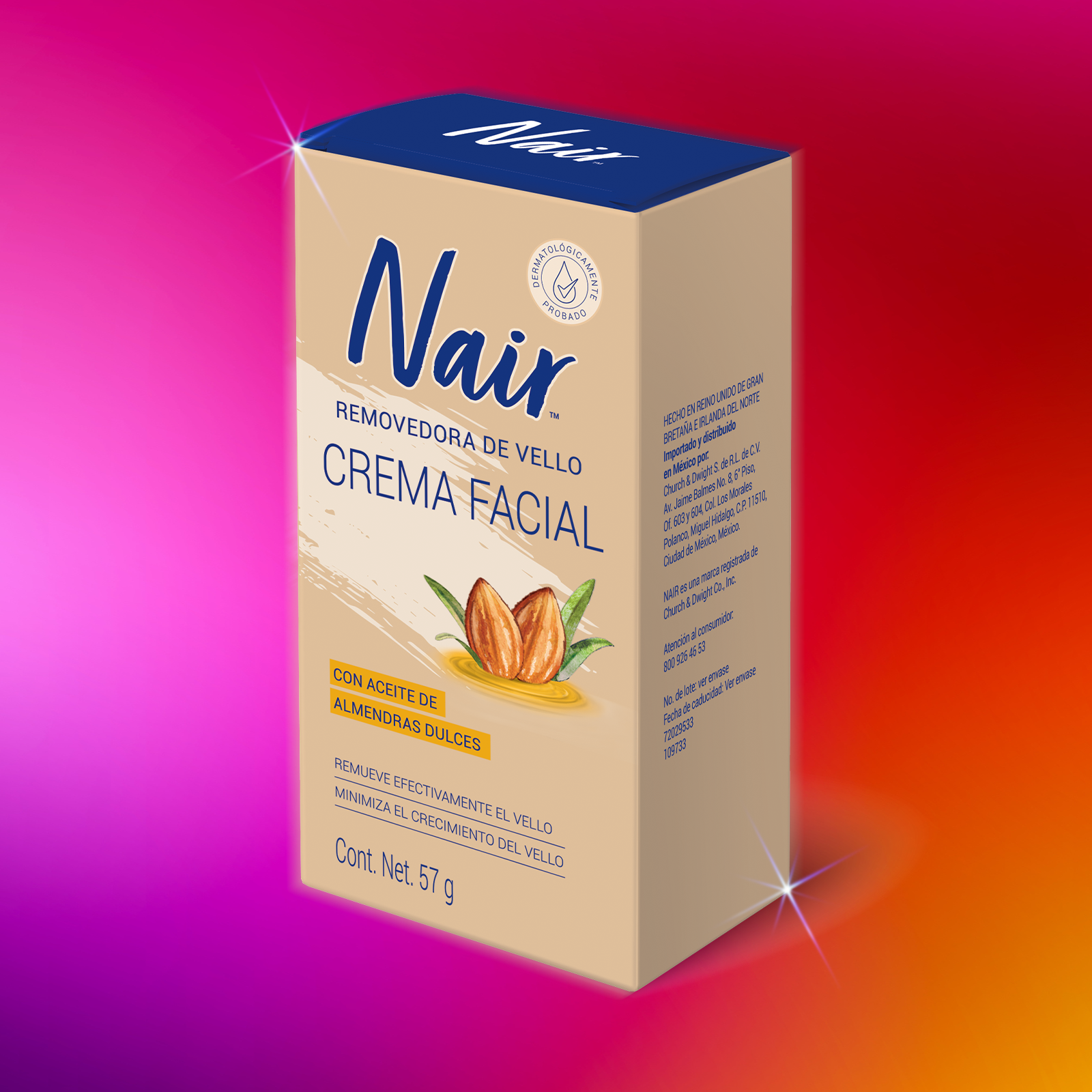 Nair - Bye bye vellitos de la cara con crema depilatoria Nair